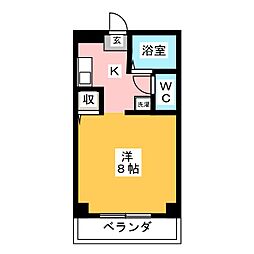 メゾン庄名 ワンルームの間取図画像