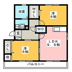 間取図画像 2DK