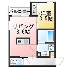 間取図画像 1LDK