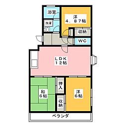 メゾンファミーユ 4DKの間取図画像