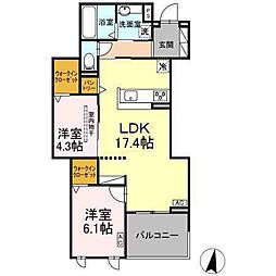 間取図画像 2LDK
