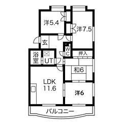 物件の間取り