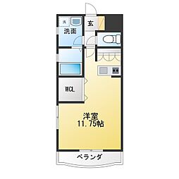 Florian ワンルームの間取図画像