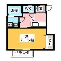 スイートハイム  ｜ 愛知県豊川市美園３丁目（賃貸アパート1K・2階・24.80㎡） その2