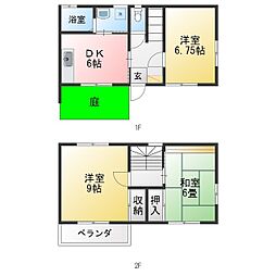 ロワジール伊奈A 3DKの間取図画像