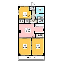 間取図画像 3DK