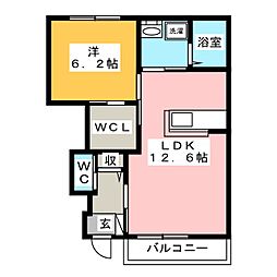 間取図画像 1LDK
