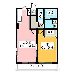 間取図画像 1LDK