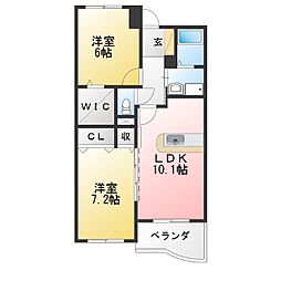 間取図画像 2LDK