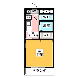 間取図画像 1K