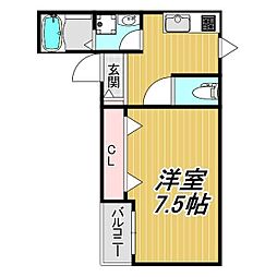 間取図画像 1K