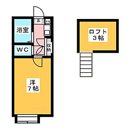 マ・シャンブール 1Kの間取図画像