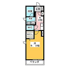 ETERNO 1Kの間取図画像