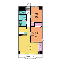 間取図画像 2LDK