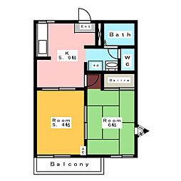 サンパレストリイ 2Kの間取図画像