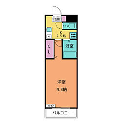 A・City今本町3 1Kの間取図画像