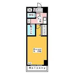 A・City三河安城東町 1Kの間取図画像