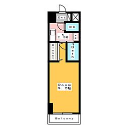 A・City三河安城東町 1Kの間取図画像