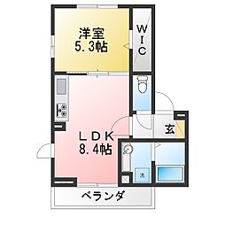 Enishi 1LDKの間取図画像