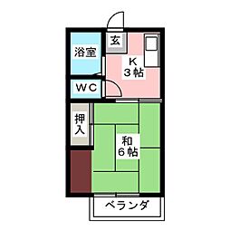 間取図画像 1K