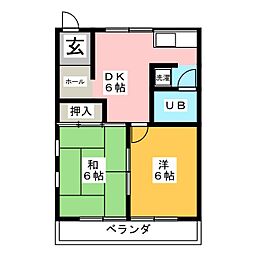 間取図画像 2DK