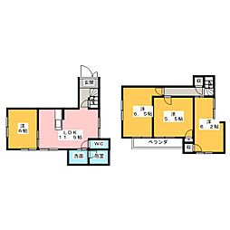 メゾネット小島 1階4LDKの間取り