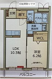 ラフィネ扶桑スタシオン 1LDKの間取図画像