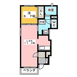 プレッソラフォーレ5 1LDKの間取図画像