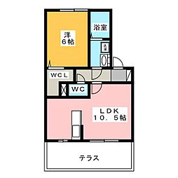 ル・ネージュ 1LDKの間取図画像