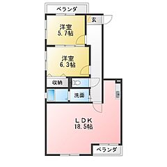 物件の間取り