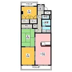 エトワールつかさ 3LDKの間取図画像