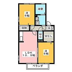 間取図画像 2LDK
