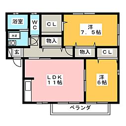 間取図画像 2LDK