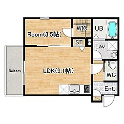 間取図画像 1LDK
