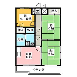 ハウスオブY 3DKの間取図画像
