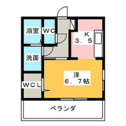 間取図画像 1K