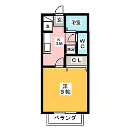 間取図画像 1K