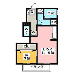 間取図画像 1LDK