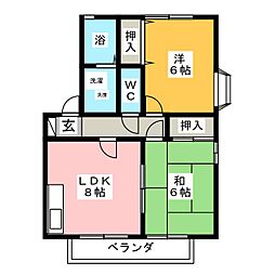 間取図画像 2LDK