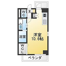 SKTホームズ ワンルームの間取図画像