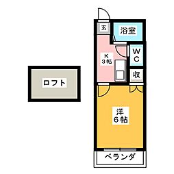 PearHill 1Kの間取図画像