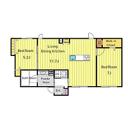 アルプ 2LDKの間取図画像