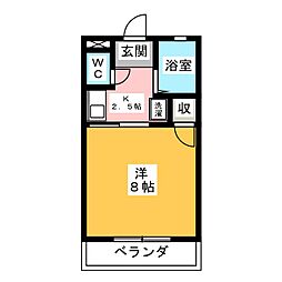 間取図画像 1K
