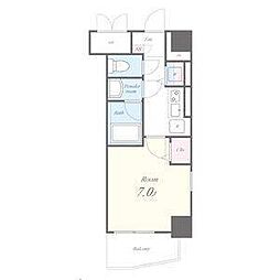 ラ・ブリエ 3階1Kの間取り