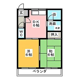 間取図画像 2DK