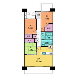 ライオンズ知立レジデンス 3LDKの間取図画像