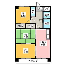 シャトレーミューズ 3LDKの間取図画像