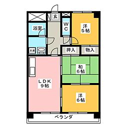 シャトレーミューズ 3LDKの間取図画像