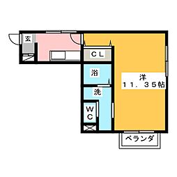 ＧＲＡＣＥ 1階1Kの間取り