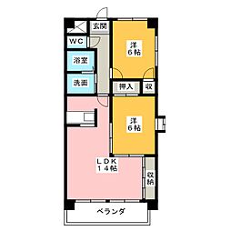 ＳＯＬＥ淡水 1階2LDKの間取り